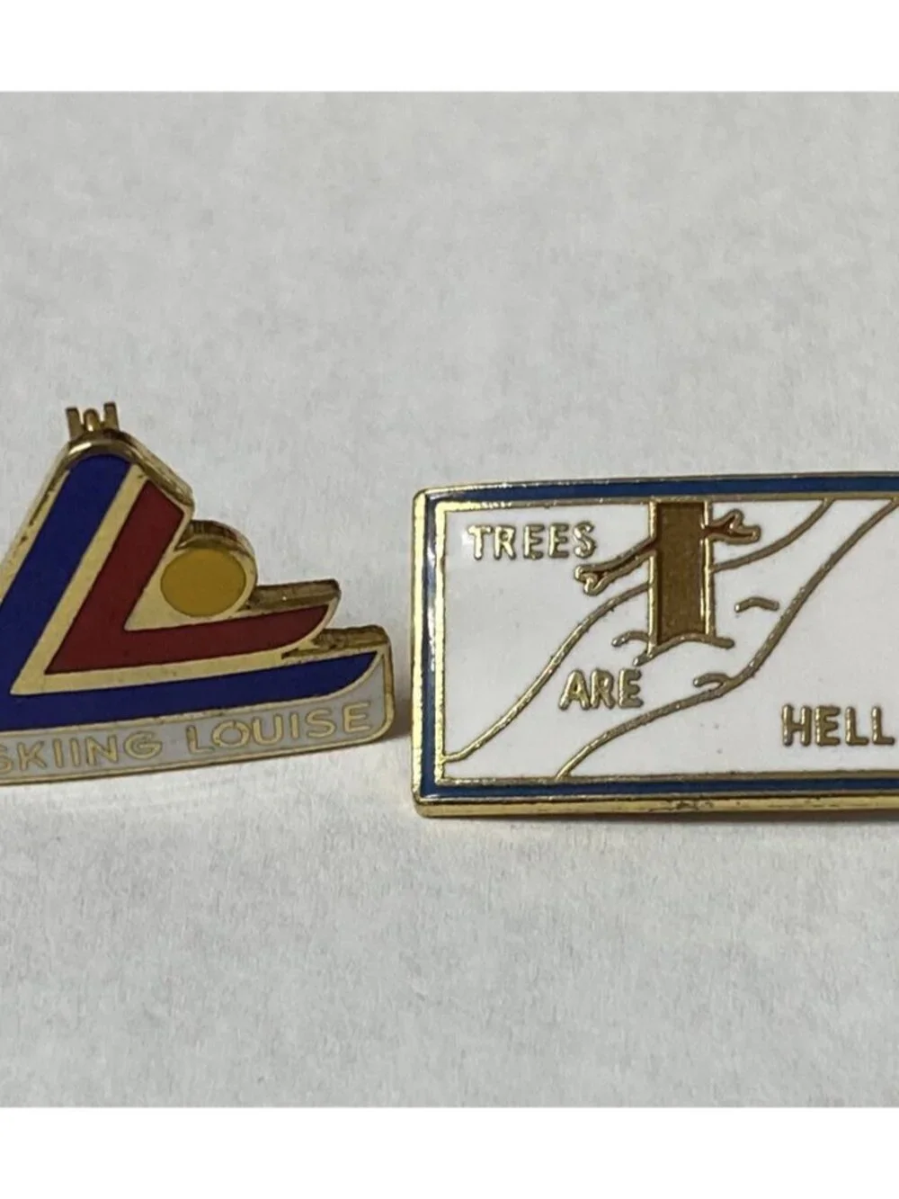Lake Louise Canada Ski Resort Skiing Louise Pin & Trees Are Hell LOT 2